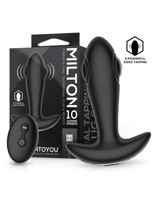 IY - Milton - Analplug mit doppelter Pulsfunktion und Fernbedienung - Schwarz