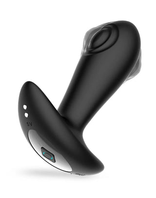 IY - Milton - Analplug mit doppelter Pulsfunktion und Fernbedienung - Schwarz