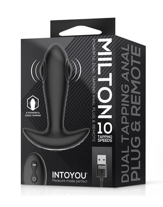 IY - Milton - Analplug mit doppelter Pulsfunktion und Fernbedienung - Schwarz