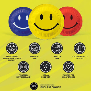 EXS Circular Smiley Face condoms (12pcs)
