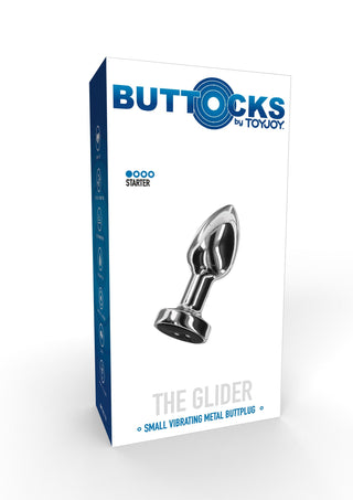 TOYJOY The Glider Anal Vibrationsplug aus Edelstahl Klein Silber