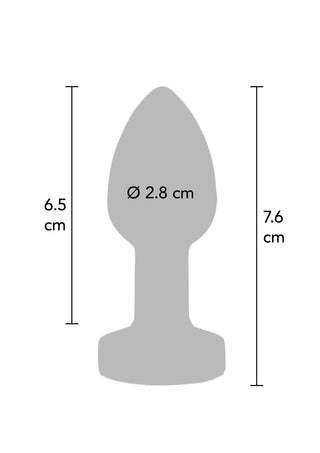 TOYJOY The Glider Anal Vibrationsplug aus Edelstahl Klein Silber