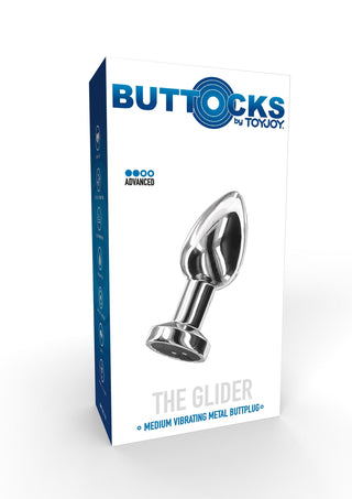 TOYJOY Buttocks The Glider Vibrating Plug Medium Silver