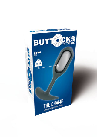 Analplug mit Gewicht - ToyJoy Buttocks The Champ Weighted Plug – Für fortgeschrittene Genießer intensiver Analstimulation