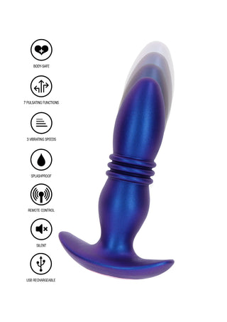 ToyJoy Buttocks The Tough Stoßender Vibrationsplug Blau