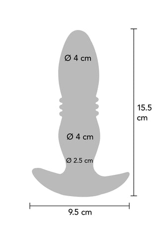 ToyJoy Buttocks The Tough Stoßender Vibrationsplug Blau