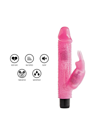 ToyJoy Crystal Dancer Rabbit Vibrator Pink