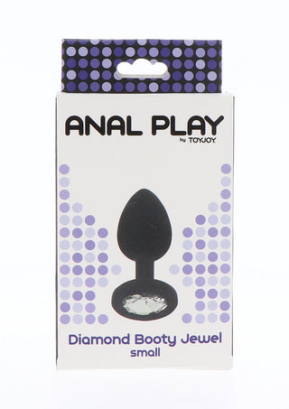 TOYJOY Anal Play Diamond Booty Jewel Butt Plug Small Schwarz