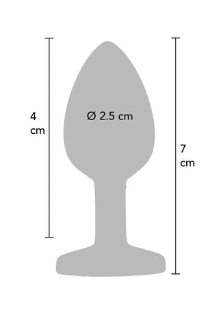 TOYJOY Anal Play Diamond Booty Jewel Butt Plug Small Schwarz