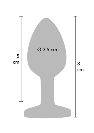 ToyJoy Diamond Booty Jewel Medium Anal-Plug Mit Schmuckstein