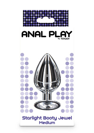 Starlight Booty Jewel Medium Butt Plug Mit Edelsteinakzent Silber