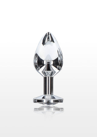 Starlight Booty Jewel Medium Butt Plug Mit Edelsteinakzent Silber