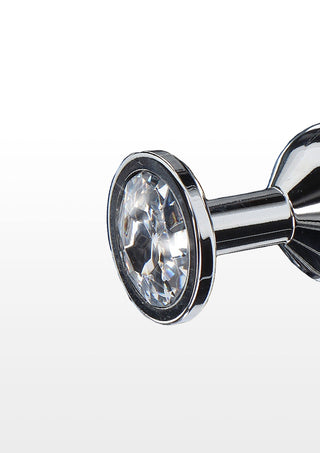 Starlight Booty Jewel Medium Butt Plug Mit Edelsteinakzent Silber