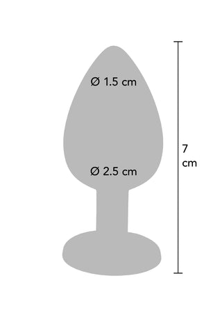 ToyJoy Diamond Booty Jewel Analplug mit Edelstein-Akzent Small