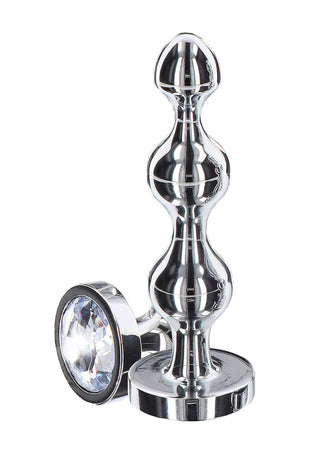 Toyjoy Diamond Star Beads Anal Plug Small Silver