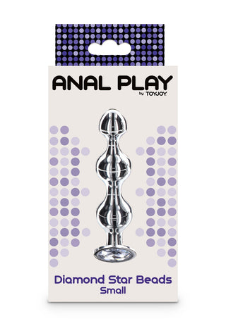 Toyjoy Diamond Star Beads Anal Plug Small Silver