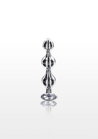 Toyjoy Diamond Star Beads Anal Plug Small Silver