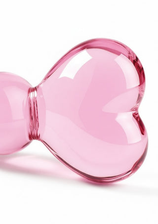 ToyJoy Glass Worxx Crystal Heart Anal Dildo Clear