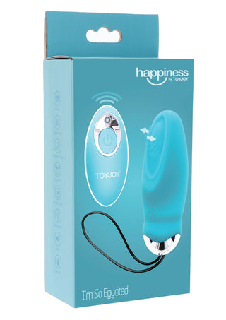 I'm So Eggcited Vibrator-Ei in Blau von Lexuan Toys