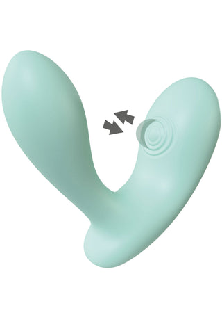Xocoon DuoVibe II Klopfvibrator mit G-Punkt Stimulation Mint