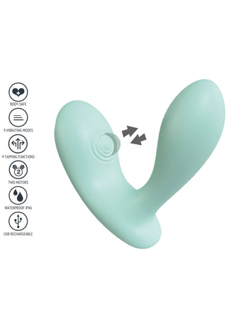 Xocoon DuoVibe II Klopfvibrator mit G-Punkt Stimulation Mint