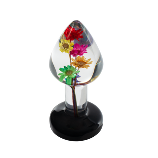 Rimba LOVISS Helichrysum Gartenblumen-Analplug Transparent