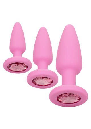 CalExotics First Time Crystal Booty Kit 3er-Set Analplugs