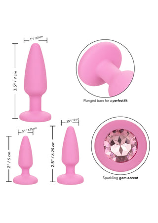 CalExotics First Time Crystal Booty Kit 3er-Set Analplugs