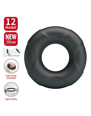 Crazy Bull Arvell Cock Ring Modell 12 aus Super Weichem Silikon Schwarz