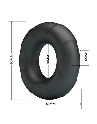 Crazy Bull Arvell Cock Ring Modell 12 aus Super Weichem Silikon Schwarz