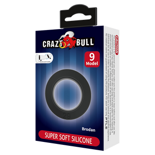 Crazy Bull Brodan Silikon-Cockring Modell 9 Schwarz