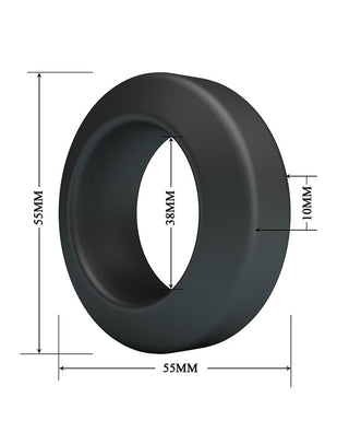 Crazy Bull Brodan Silikon-Cockring Modell 9 Schwarz