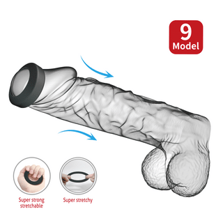 Crazy Bull Brodan Silikon-Cockring Modell 9 Schwarz