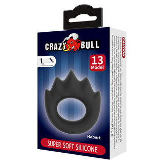 Crazy Bull Habert Cock Ring Modell 13 Silikon Schwarz