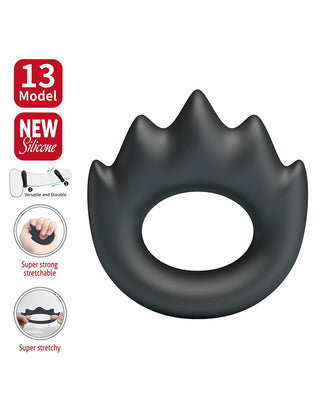 Crazy Bull Habert Cock Ring Modell 13 Silikon Schwarz