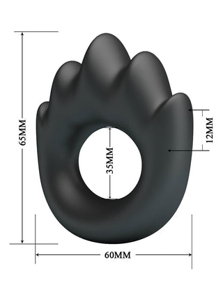 Crazy Bull Habert Cock Ring Modell 13 Silikon Schwarz