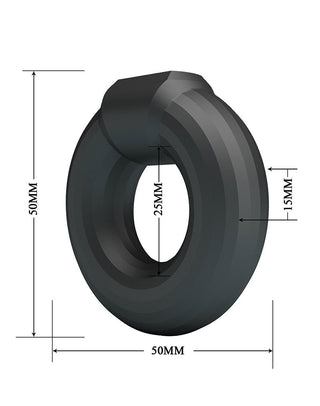 Crazy Bull Kayke Super Soft Silicone Cock Ring Model 2 Schwarz