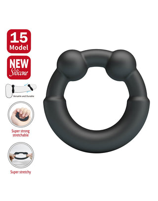 Crazy Bull Meco Cock Ring Modell 15 Schwarz