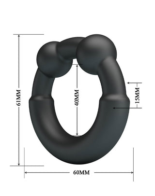 Crazy Bull Meco Cock Ring Modell 15 Schwarz