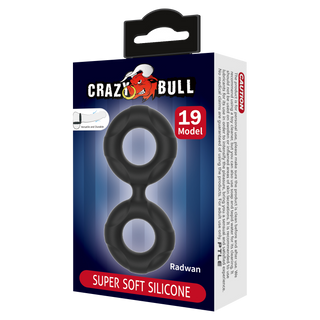 Crazy Bull Radwan Silikon Cockring Modell 19 Schwarz 2,1 cm