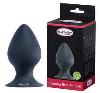 MALESATION Silikon Analplug Konisch Schwarz Ergonomisch