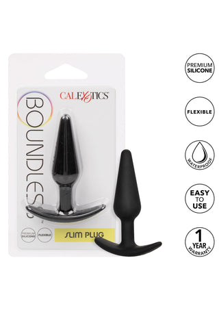 CalExotics Boundless Slim Analplug Silikon Schwarz