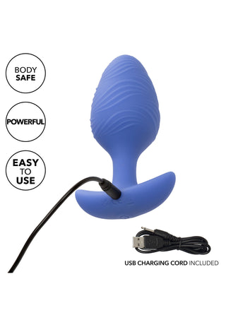 CalExotics Cheeky Vibrating Glow-In-The-Dark Butt Plug Large