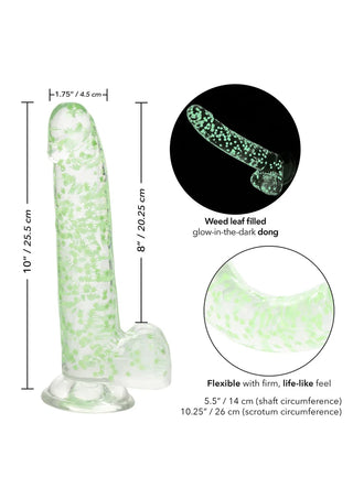 I LEAF DICK Glow in the Dark Dildo   SV