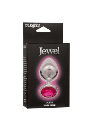 CalExotics Jewel Large Rose Butt Plug Pink
