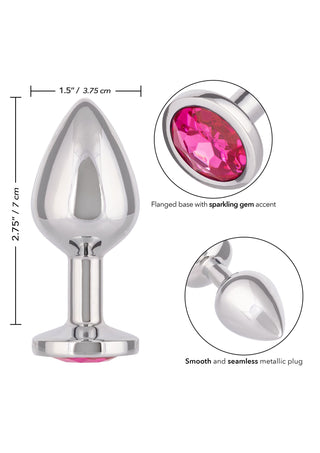 CalExotics Jewel Large Rose Butt Plug Pink