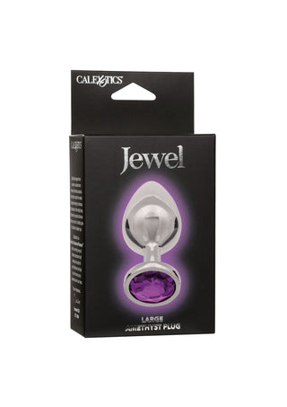 CalExotics Jewel Large Amethyst Butt Plug Purple