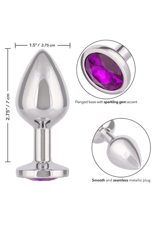 CalExotics Jewel Large Amethyst Butt Plug Purple