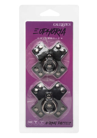 CalExotics Euphoria O-Ring Brustpasties in Schwarz für Sinnliche Momente