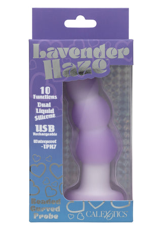 Lavender Haze Beaded Curved Vibrationssonde von CalExotics